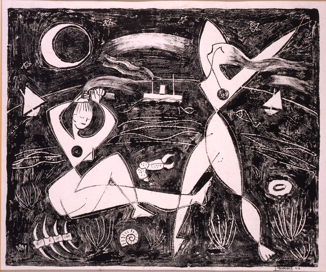 Mujeres junto al mar, 1953