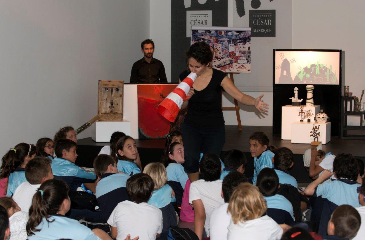 El espectáculo «César Manrique. Rojo, negro, blanco» se representó los días 8, 9, 10 y 11 de mayo en la Sala José Saramago de la Fundación César Manrique